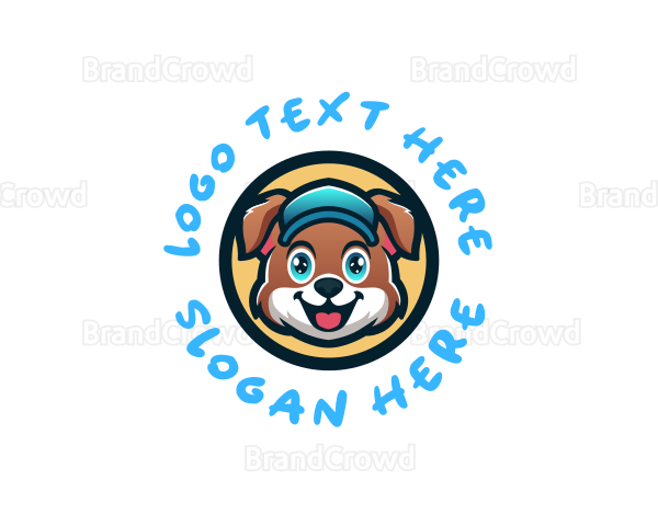 Cute Dog Trainer Logo