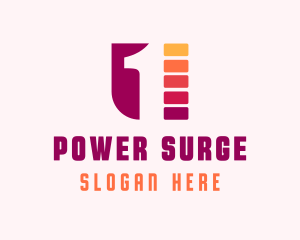 Charge - Battery Charging Number 1 logo design