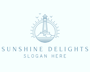 Sunshine - Sunshine Lighthouse Rock logo design
