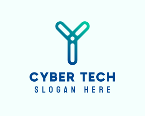 Cyber - Cyber Business Letter Y logo design