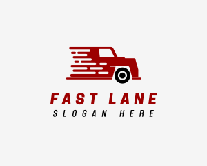 Fast Trucking Vehicle logo design