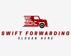 Fast Trucking Vehicle logo design