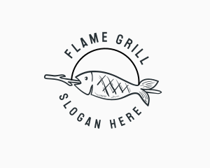 Grill - Fish Grill Restaurant logo design