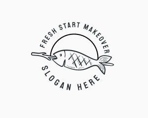 Fish Grill Restaurant logo design