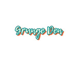 Grunge - Grunge Cursive Wordmark logo design