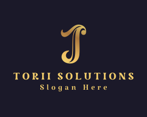 Elegant Stylish Lifestyle Letter T logo design