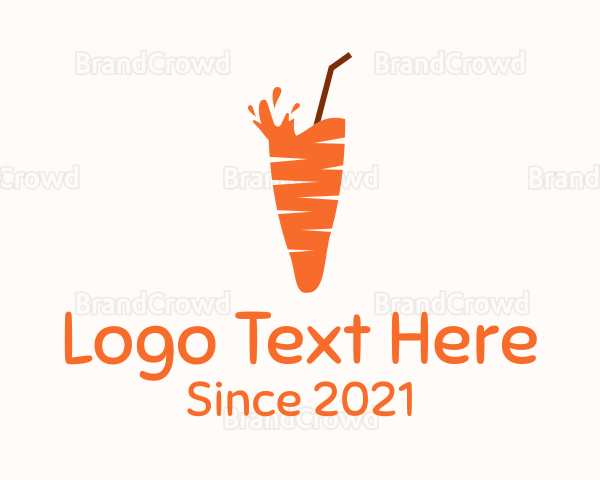 Carrot Juice Drink Logo