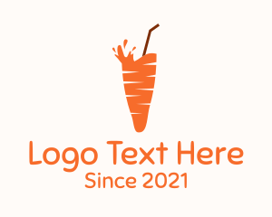 Produce - Carrot Juice Drink logo design