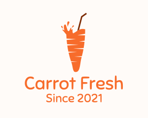 Carrot - Carrot Juice Drink logo design