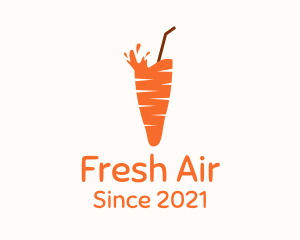 Carrot Juice Drink logo design