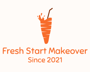 Carrot Juice Drink logo design