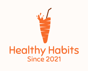 Carrot Juice Drink logo design