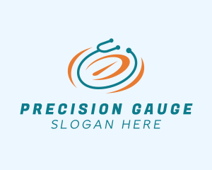 Medical Stethoscope Gauge logo design