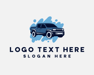 Transportation - Pickup Truck Splash Auto Detailing logo design