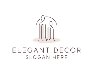 Decor - Spa Candle Decor logo design