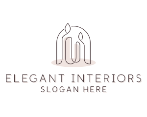 Spa Candle Decor logo design