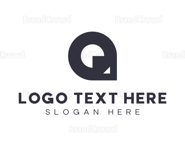 Simple Minimalist Letter Q Logo