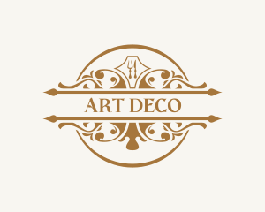 Art Deco Fine Dining Restaurant  logo design