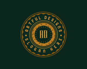 Luxury Art Deco logo design