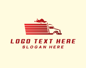 Diesel - Truck Transport Logistics logo design
