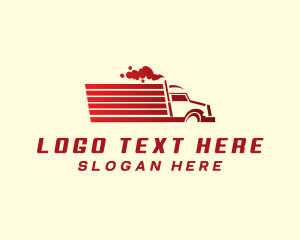 Truck Transport Logistics Logo