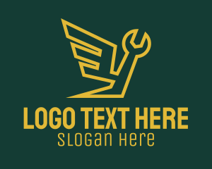 Quick - Handyman Wing Wrench logo design