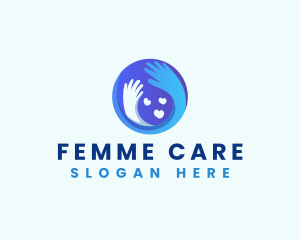 Hand Parenting Care logo design