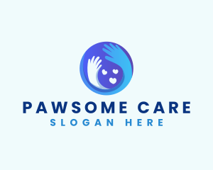 Hand Parenting Care logo design