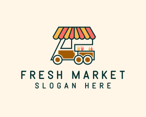 Stall - Snack Food Cart logo design