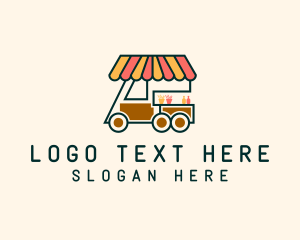 Trolley - Snack Food Cart logo design