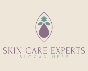 Natural Elegant Leaf Oil logo design