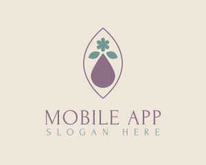 Skin Care - Natural Elegant Leaf Oil logo design