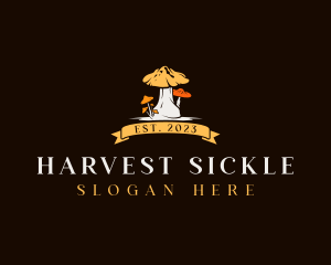 Vegan Mushroom Harvest logo design