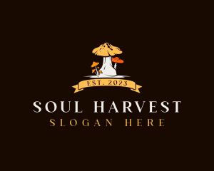 Vegan Mushroom Harvest logo design