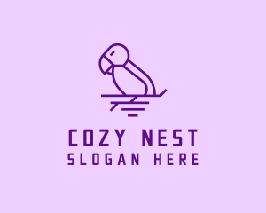 Nesting - Wildlife Nest Bird logo design