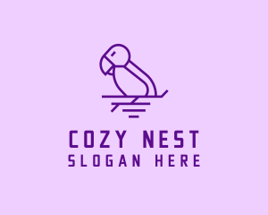 Wildlife Nest Bird logo design