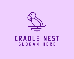 Wildlife Nest Bird logo design