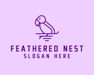 Wildlife Nest Bird logo design