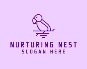 Wildlife Nest Bird logo design