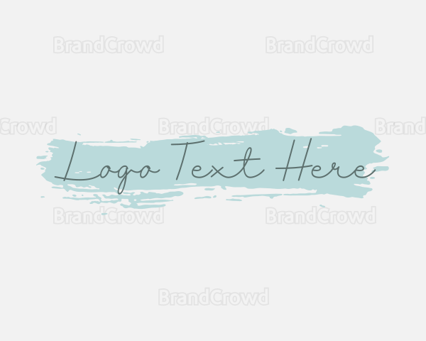 Feminine Watercolor Cursive Logo