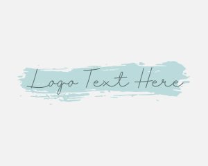 Lettering - Feminine Watercolor Cursive logo design