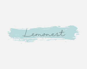 Feminine Watercolor Cursive  Logo