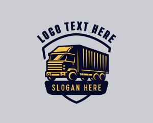 Transport - Freight Truck Logistics logo design