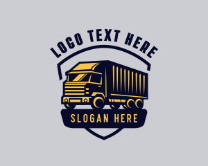 Freight Truck Logistics Logo