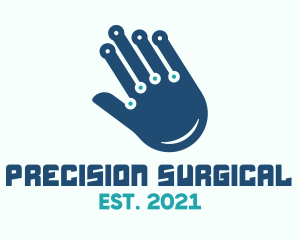 Surgical - Circuit Technology Hand logo design