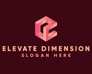 3D Cube Software  logo design