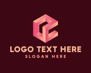 3d - 3D Cube Software logo design