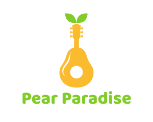 Pear Guitar  logo design