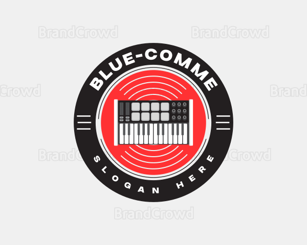 Musical Midi Keyboard Logo