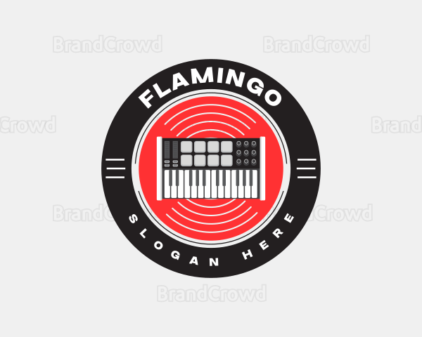 Musical Midi Keyboard Logo